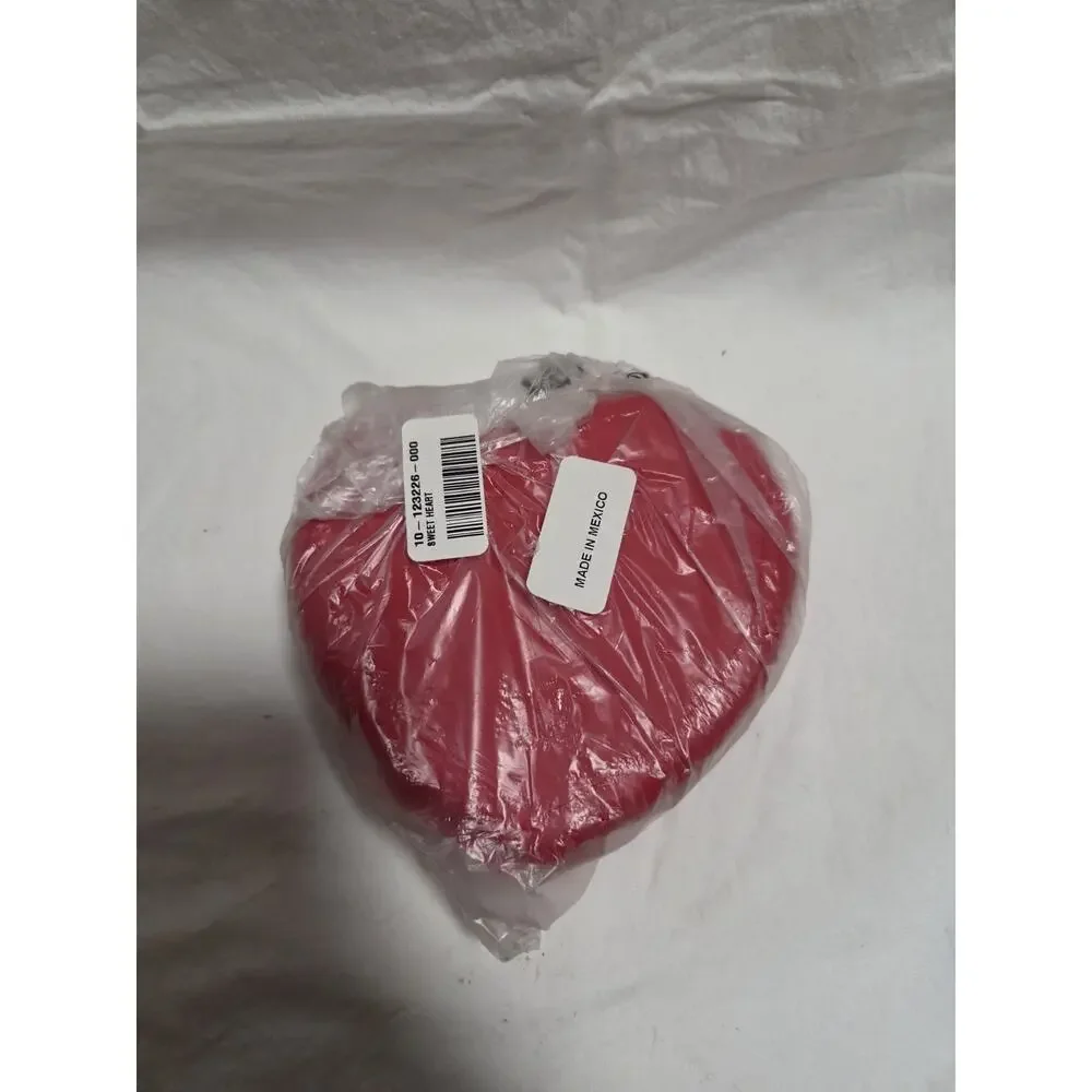 Tupperware Heart Shaped Storage Container Box Red NEW